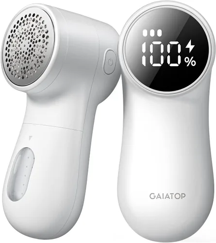 GAIATOP Afeitadora de Tela Recargable Removedor de Pelusa 3 Velocidades Desfibrador de Suéteres, Pantalla Digital Bonita Gran Almacenamiento