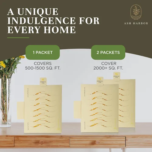 Miniatura 8 de Sugarcane Vanilla Aromatherapy - Paquete de 4 unidades – Sistema de ambientador de aire fresco para todo el hogar – Ambientador de ventilación HVAC