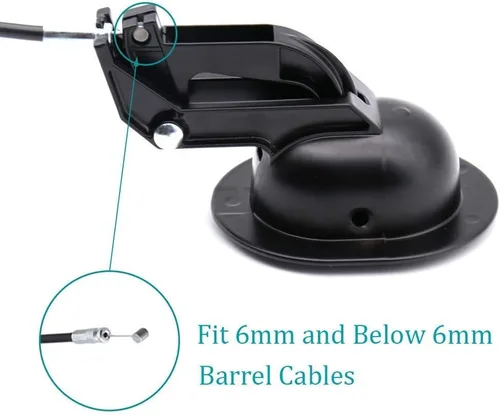 Miniatura 8 de ttmagic Reemplazo universal de mango reclinable de plástico con cable (longitud del cable expuesto 4.9 pulgadas, longitud total 31 pulgadas) y mango