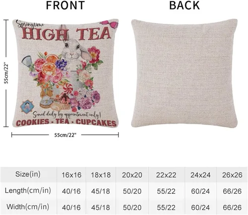 Miniatura 69 de Divertidas fundas de almohada de gnomo de Pascua, huevos de Pascua, zanahorias, divertidas fundas de almohada de 16 x 16 pulgadas, decoración