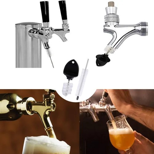 Miniatura 5 de Podoy Cepillo para grifo de cerveza, paquete de 15 cepillos de enchufe de grifo de cerveza y paquete de 3 cepillos de limpieza de grifo para kit