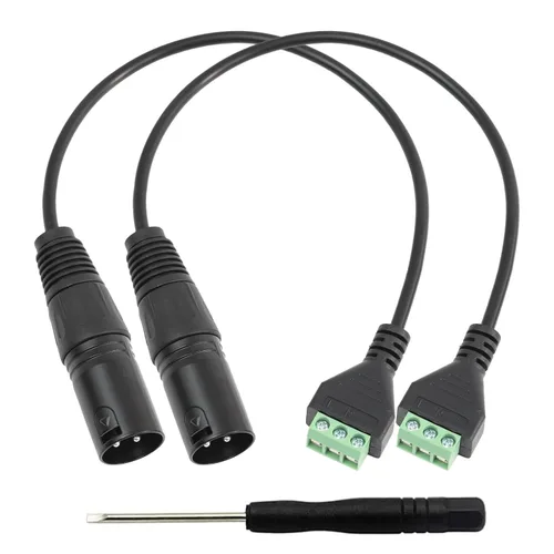 Miniatura 8 de Cable de extensión XLR de tres pines macho/hembra a terminal de 3 pines para altavoces, micrófono, sonido, equipo de iluminación de escenario