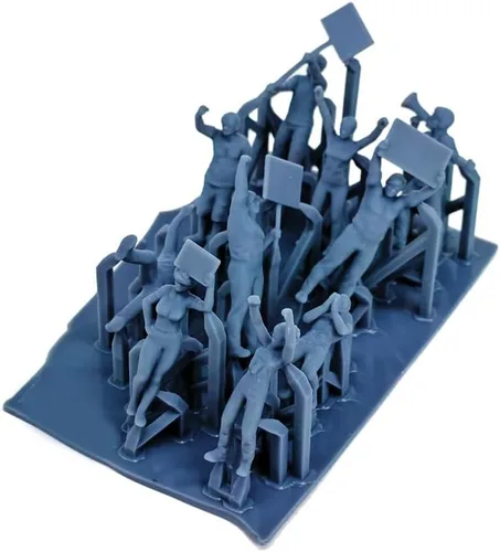Miniatura 3 de Outland Models Set de figuras de manifestantes de paisajes escala 1:64 S
