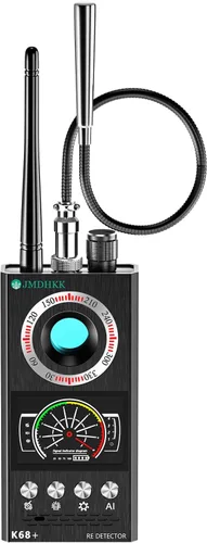 JMDHKK Detector de cámara oculta y detector de errores, rastreador magnético y buscador de señal inalámbrico para el hogar, oficina, hotel, Negro