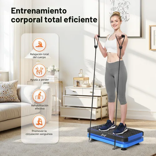 Miniatura 5 de AXV Vibration Plate Fitness Platform Exercise Machine Vibrating Shaking Full Body Shaker Workout Vibrate Stand Shake Board Sport Gym for Weight Loss