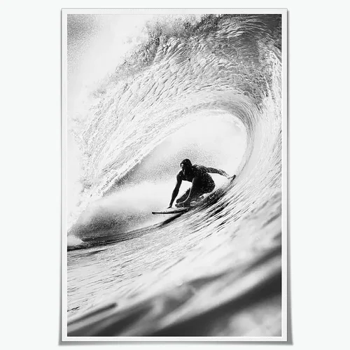 Miniatura 8 de Póster de surf oceánico azul de los años 90, arte de pared de verano y playa, surfista costero, hombres, deportes extremos de agua, impresiones