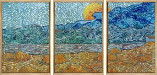 Miniatura 180 de Lienzo decorativo para pared - cuadro con estampado Giclée para decoración del hogar Noche estrellada sobre el Ródano