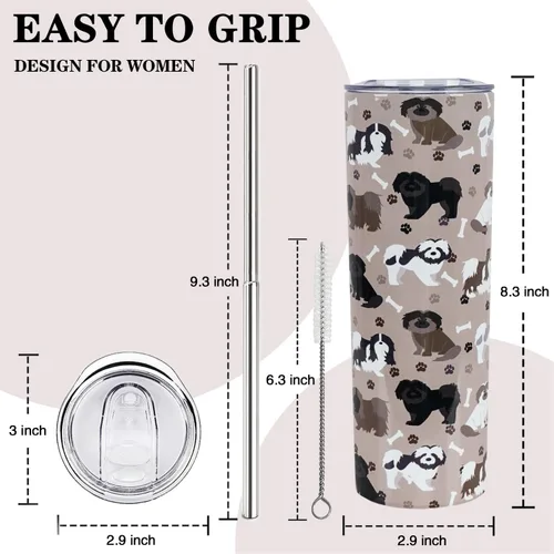 Miniatura 2 de Shih Tzu Regalos para mujeres, vaso Shih Tzu, regalos para amantes de los perros, regalo para perros, tazas de café de viaje Shih Tzu para bebidas