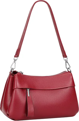 Miniatura 33 de Over Earth Genuine Leather Crossbody Bags for Women Small Hobo Handbags Shoulder Purses with 2 Detachable Straps