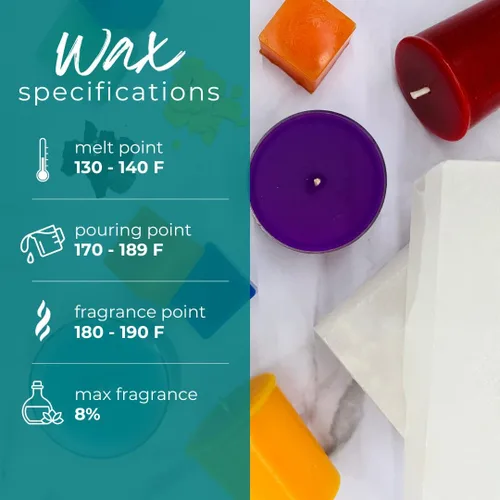 Miniatura 3 de Direct Candle Supply - Cera de vela de parafina para el hogar totalmente refinada de 10 libras, cera de parafina para fabricación de velas, cera
