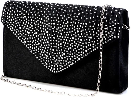 Nodykka Monederos y bolsos de mano de noche, bolsos cruzados clásicos para boda, fiesta, bolso de hombro para mujer