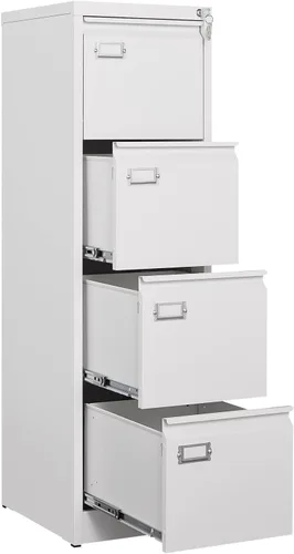 Miniatura 23 de Archivador de 2 cajones con cerradura, archivador vertical móvil para colgar carpetas tamaño A4/carta/legal, debajo del escritorio, pequeños