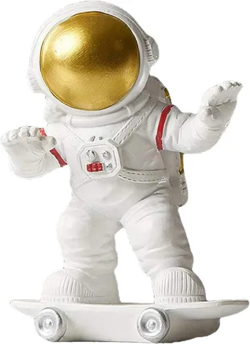 Miniatura 4 de Estatua de astronauta de resina, figura de astronauta, estatuas de astronauta, modelo de escultura para regalos para el hogar, recuerdos, caja