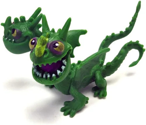 Miniatura 3 de Toysvill Dragones (juego de 8 piezas) - mini figuras de acción: Toothless (Night Fury), Deadly Nadder, Gronckle, Hideous Zippleback, Hotburple