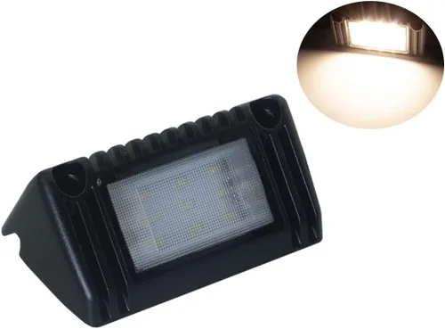 Miniatura 7 de Raycharm - Lámpara de trabajo LED para exterior de RV y autocaravana de 5", con haz inundante de 40° hacia abajo, 3000K blanco cálido, 12V/24V CC