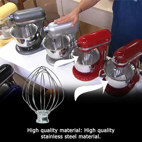 Miniatura 6 de 63227 Para Hamilton Beach Wire Whisk Eclectrics para pieza de repuesto de mezclador de soporte totalmente metálico