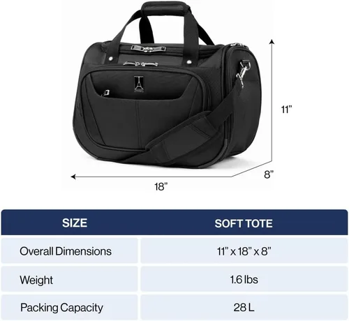 Miniatura 13 de Travelpro Maxlite 5 Softside - Bolsa de viaje ligera para debajo del asiento, bolsa de fin de semana durante la noche