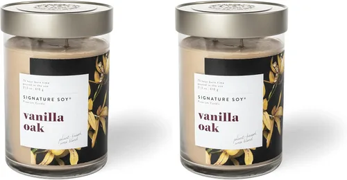 Miniatura 22 de Signature Soy Vela perfumada con tapa de roble de vainilla en tarro grande Roble Vain
