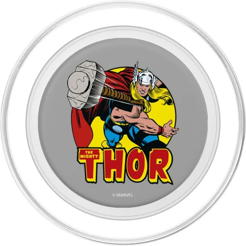 Miniatura 2 de Marvel Mighty Thor Mjolnir Hammer - Manta vintage PopSockets MagSafe PopGrip para iPhone