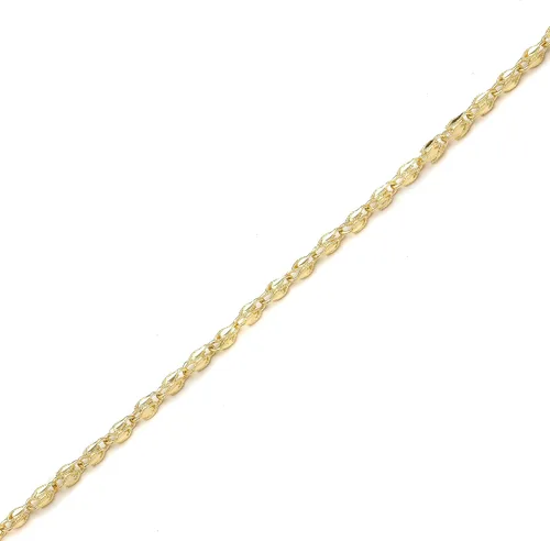 Miniatura 3 de Floreo - Pulsera y tobillera de cuerda turca de oro amarillo de 10 quilates, 0.118in