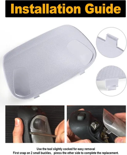 Miniatura 4 de Cubierta de lente de lámpara de cúpula transparente cubierta interior de luz compatible con Ford F-250 F-350 F-450 F-550 Truck 1999-2007