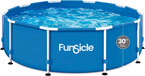 Miniatura 9 de Funsicle Actividad 8' x 30" Piscina redonda sobre el suelo, incluye bomba de filtro FiltraBoost 400 GPH con AutoSkimmer, cartucho de filtro tipo I