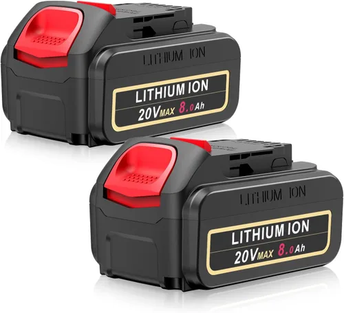 Miniatura 9 de 4 paquetes de reemplazo para batería DeWalt de 20V Max, batería de litio de alta capacidad de 6.0Ah compatible con DeWalt Baterias 20V DCB206 DCB205