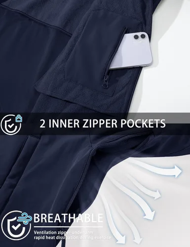 Miniatura 5 de MAGCOMSEN - Chaqueta táctica para hombre, de invierno, con forro polar y bolsillos múltiples, para esquiar, impermeable, forrada