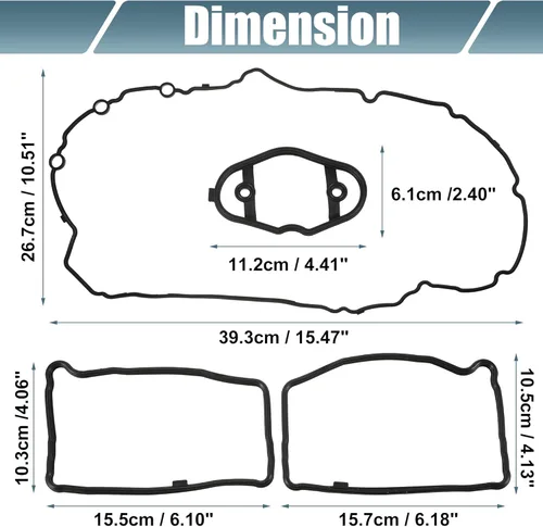 Miniatura 3 de X AUTOHAUX NO.11127588418 Junta de tapa de válvula para BMW 228i 320i 328i 428i 528i X1 X3 X4 X5 Z4