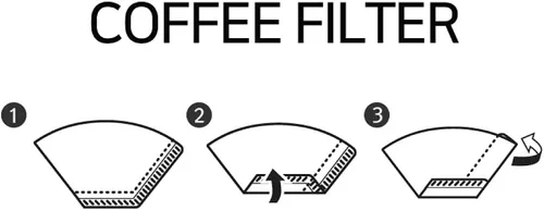 Miniatura 3 de Kalita (Carita) Filtro de café FP102 blanco (100 unidades) para gotero de 2 a 4 tazas, importación de Japón