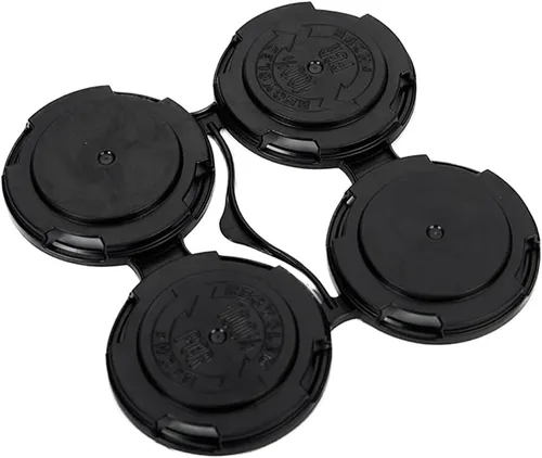Home Brew Ohio Paquete de 4 soportes para latas de cerveza, color negro, estándar para latas de cuatro paquetes (4 unidades)