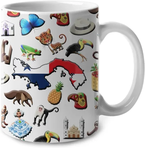 Miniatura 34 de Lotacy Taza de café con símbolos de Cuba con bandera de mapa, taza de cerámica de bandera cubana de 11 onzas, recuerdo de Cuba y regalos, idea