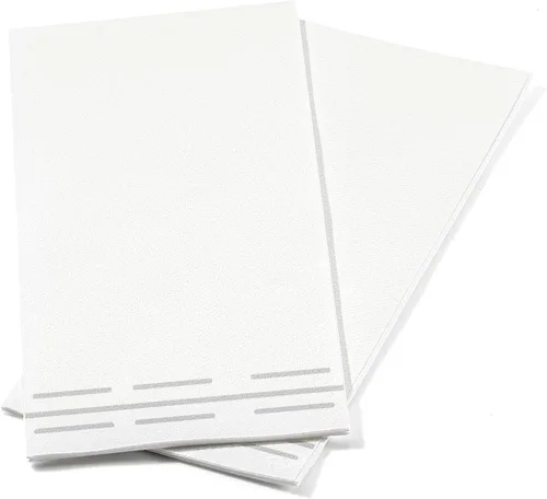 Miniatura 7 de Paquete de 100 toallas de mano de papel para invitados con sensación de lino, toallas de papel desechables súper absorbentes para baño, fiesta