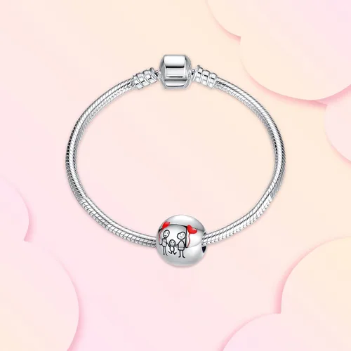 Miniatura 2 de Annmors Jewelry Love Heart Charms for Woman-925 Sterling Silver Dangle Pendant Bead with Cubic ZirconiaGirl Jewelry Beads DIY Gifts for Women