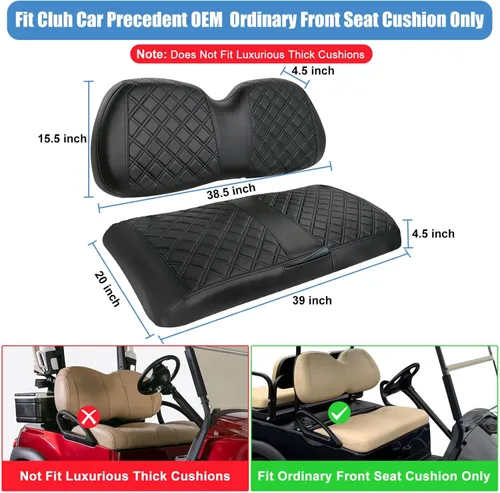 Miniatura 2 de MOSNAI Fundas de Asiento de Club Car Precedent, Fundas de Asiento de Carrito de Golf para Asiento Ordinario OEM de Club Car Precedent, Funda