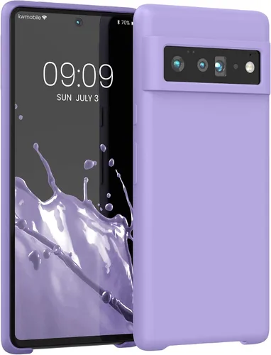 Miniatura 262 de kwmobile Funda Compatible con Google Pixel 6 Pro - Funda de Teléfono de Silicona TPU con Acabado Suave - Azul Caribe