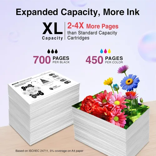 Miniatura 3 de 65XL Cartucho de tinta para HP Ink 65 XL DeskJet 2600 Deskjet 3700 3755 3720 3722 3723 3752 3758 3772 2652 2655 Envy 5055 5052 5058 Impresora