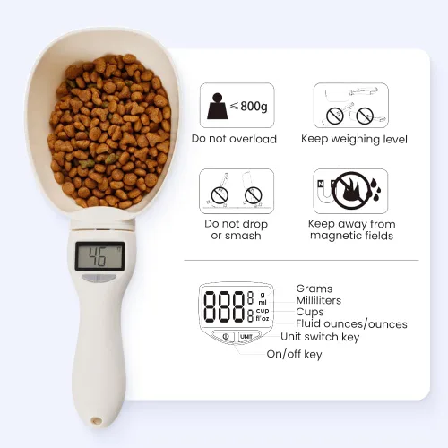 Miniatura 3 de Cuchara medidora digital, 2025 nueva escala de medición de alimentos de 28.22 oz/0.00 oz de alta precisión con pantalla LCD, cuchara medidora