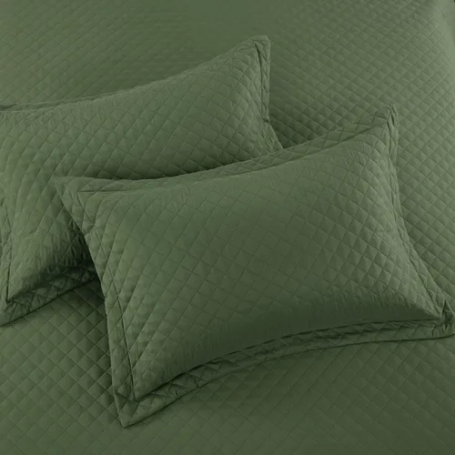 Miniatura 6 de HOMBYS Juego de colcha extragrande King de 3 piezas Colcha 120x132 pulgadas Reversible Ligero Coverlet Alaskan King Juego de edredón de verano