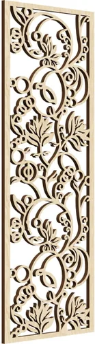Miniatura 93 de 9 3/8"W x 24 3/8"H x 1/4"T Caspio Decorativos Paneles De Pared De Madera De Calado, Roble Rojo rojo (Red Oak)