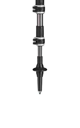 Miniatura 7 de LEKI Wanderfreund Makalu - Bastón de senderismo ajustable de aluminio (individual) para senderismo y senderismo, color negro, antracita y cobre