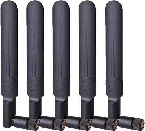 5 unids Dual Band WiFi 2.4GHz 5GHz 5.8GHz 8dBi MIMO RP-SMA Antena macho para WiFi Router Tarjeta de red inalámbrica Adaptador USB Cámara IP de