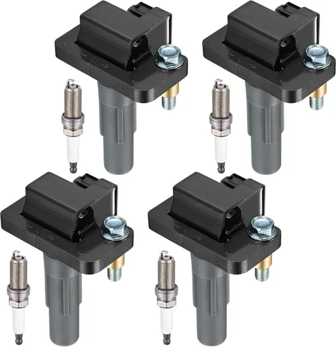 Miniatura 32 de BDFHYK Paquete de Bobina de Encendido UF350 y Bujías de Iridio 4505 Compatibles con Nissan 2002-2006 Altima 2002-2006 Sentra L4 2.5L Juego de 4