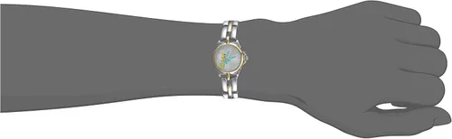 Miniatura 2 de Disney TK2020 Tinkerbell Silver Sunray Dial reloj de pulsera de dos tonos para mujer
