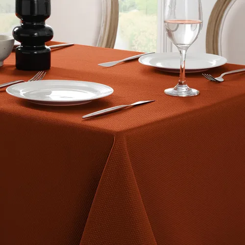 Miniatura 18 de Softalker - Mantel rectangular con textura tejida y patrón jacquard, impermeable, fácil de limpiar, resistente a las manchas y sin arrugas