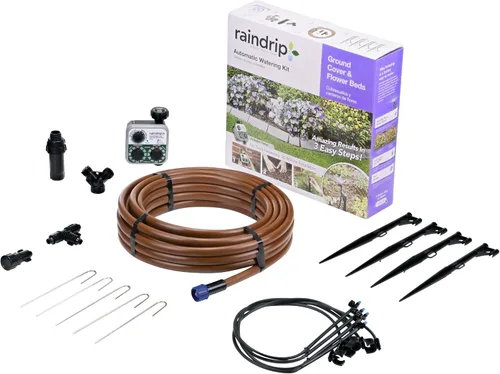 Miniatura 10 de Raindrip R560DP Sistema de riego por goteo, sistema de riego por goteo automático con temporizador para maceteros y canastas colgantes, riega hasta