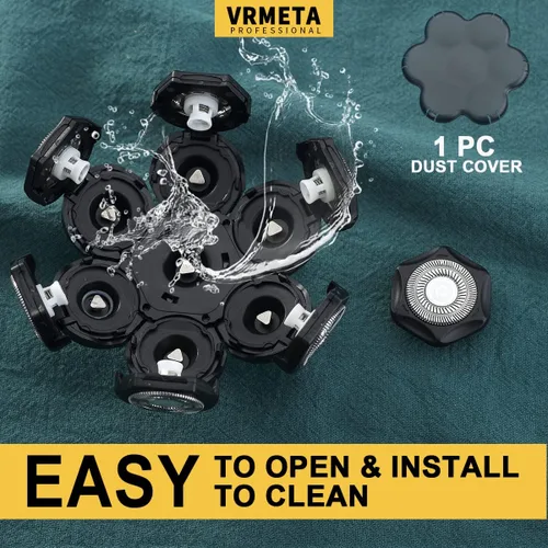 Miniatura 6 de 7 Blades - Cabezales de repuesto para afeitadora eléctrica para hombre, cuchillas flotantes afiladas 7D para afeitadora giratoria (7 cabezales