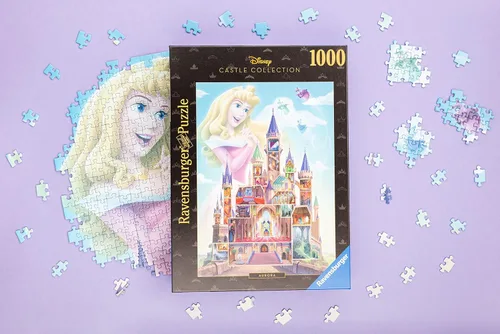 Miniatura 3 de Ravensburger Disney Castle Collection: Aurora - Rompecabezas de 1000 piezas Tecnología única Softclick Piezas vibrantes y sin reflejos