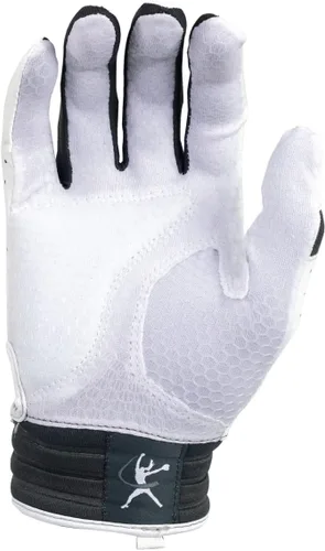 Miniatura 3 de Mizuno Finch Softball - Guantes de bateo acolchados Par Adulto y joven Palma antideslizante Palma acolchada Parte trasera de malla