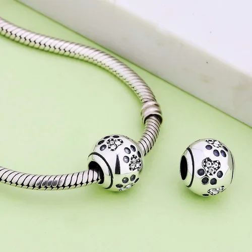 Miniatura 4 de Cuentas con forma de para de perro de plata esterlina 925 para cadena de serpiente de 011